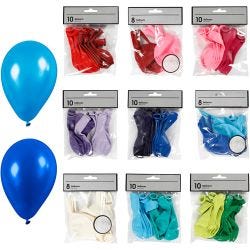 Balloons, assorted colours, 30 pack/ 1 pack