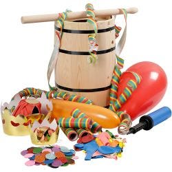 Carnival Barrel with Decorations