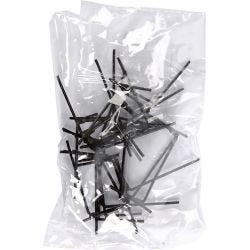 Chicken Feet, H: 5 cm, W: 2 cm, black, 10 pair/ 1 pack