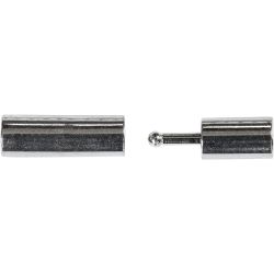Magnetic Clasp, size 3x14 mm, hole size 2 mm, silver-plated, 40 pc/ 1 pack