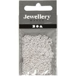 Chain, W: 2 mm, silver-plated, 2 m/ 1 pc