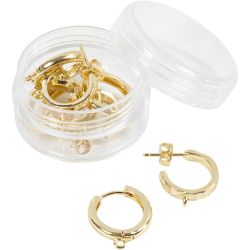 Eye hoop earrings