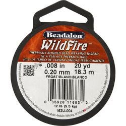 Jewellery Wire, thickness 0,2 mm, white, 18.30 m/ 1 roll