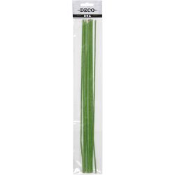 Floral stem wire, L: 30 cm, dia. 2 mm, green, 20 pc/ 1 pack