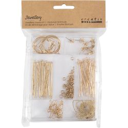 Jewellery Starter Kit, gold-plated, 1 set