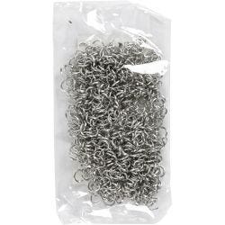 Jump Ring, size 4,4 mm, thickness 0,7 mm, silver-plated, 500 pc/ 1 pack