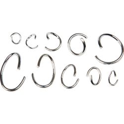 Oval and round jump ring range