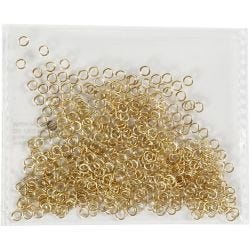 Jump Ring, thickness 0,7 mm, gold-plated, 500 pc/ 1 pack