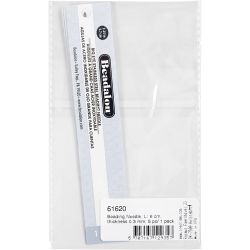 Beading Needle, L: 6 cm, thickness 0,3 mm, 5 pc/ 1 pack
