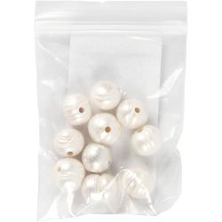 Freshwater pearls, size 9-11 mm, hole size 2 mm, mother-of-pearl, 10 pc/ 1 pack
