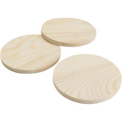 Wooden drink coasters
