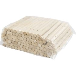 Wooden rods for trivet, dia. 14-15 mm, size 18 cm, hole size 4 mm, 108 pc/ 1 pack