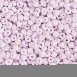 Rocaille Seed Beads, dia. 3 mm, size 8/0, hole size 0,6-1,0 mm, soft rose, 25 g/ 1 pack