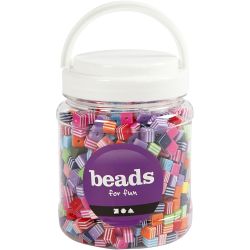 Multi Mix, size 8x8 mm, hole size 2,5 mm, 500 g, 700 ml/ 1 tub