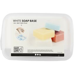 White Soap Base, white, 1 kg