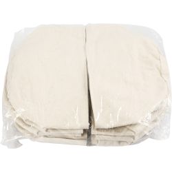 Fabric baskets, H: 14,5 cm, dia. 20 cm, 385 g, light natural, 10 pc/ 1 pack