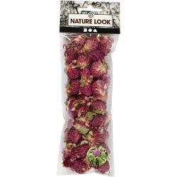 Dried Flowers, Red clover, L: 1,5-2,5 cm, dia. 1 - 1,5 cm, 15 g, purple, 1 pack