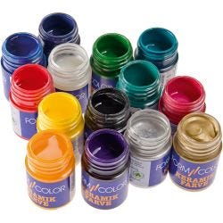 Ceramic and porcelain paint