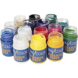 Ceramic and porcelain paint