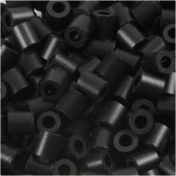 Fuse Beads, size 5x5 mm, hole size 2,5 mm, medium, black (32220), 1100 pc/ 1 pack