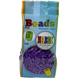 Fuse Beads, size 5x5 mm, hole size 2,5 mm, medium, dark purple (32234), 1100 pc/ 1 pack