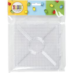 Peg Board, large square, size 15x15 cm, medium, clear, 2 pc/ 1 pack