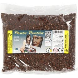 PhotoPearls, size 5x5 mm, hole size 2,5 mm, medium, brown (3), 6000 pc/ 1 pack
