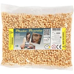 PhotoPearls, size 5x5 mm, hole size 2,5 mm, medium, light beige (7), 6000 pc/ 1 pack