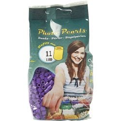 PhotoPearls, size 5x5 mm, hole size 2,5 mm, medium, dark purple (11), 1100 pc/ 1 pack