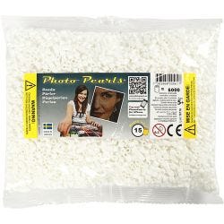 PhotoPearls, size 5x5 mm, hole size 2,5 mm, medium, white (15), 6000 pc/ 1 pack
