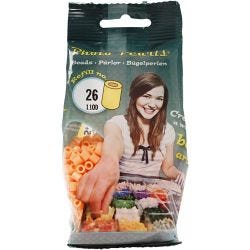 PhotoPearls, size 5x5 mm, hole size 2,5 mm, medium, light orange (26), 1100 pc/ 1 pack