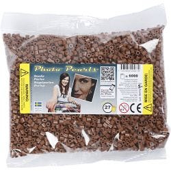 PhotoPearls, size 5x5 mm, hole size 2,5 mm, medium, chocolate (27), 6000 pc/ 1 pack