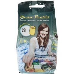 PhotoPearls, size 5x5 mm, hole size 2,5 mm, medium, light blue (28), 1100 pc/ 1 pack