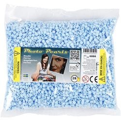 PhotoPearls, size 5x5 mm, hole size 2,5 mm, medium, light blue (28), 6000 pc/ 1 pack
