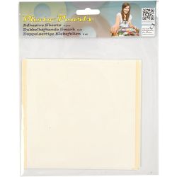 PhotoPearls Adhesive sheet, size 15x15 cm, medium, 8 sheet/ 1 pack