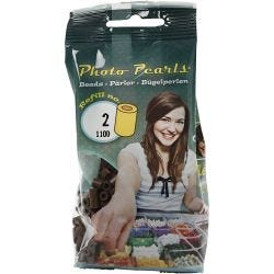 PhotoPearls, size 5x5 mm, hole size 2,5 mm, medium, dark brown (2), 1100 pc/ 1 pack