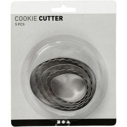 Cookie cutters, egg, size 8 cm, 5 pc/ 1 pack