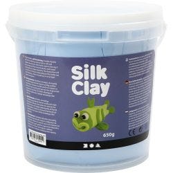 Silk Clay®, neon blå, 650 g/ 1 spann