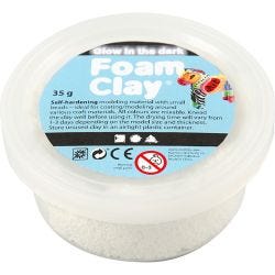Foam Clay®, glow in the dark, 35 g/ 1 tub