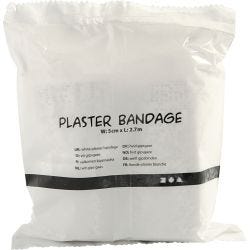 Plaster Gauze, L: 2,7 M, W: 10 cm, white, 2 roll/ 1 pack