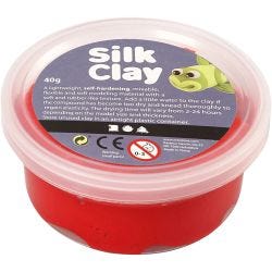 Silk Clay®, red, 40 g/ 1 tub