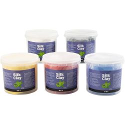 Silk Clay®, primary colours, 5x650 g/ 1 pack