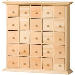 25-drawer Advent calendar unit