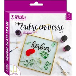 Square metal hanging herbarium frame