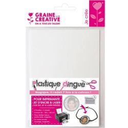 Shrink plastic for printing