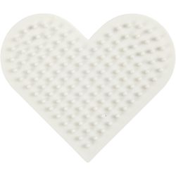 NABBI BioBeads Pegboard, small heart, 7x8,5 cm, medium, 1 pc
