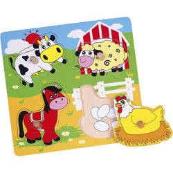 VIGA Wooden Knob Puzzles