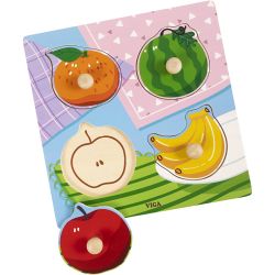 VIGA wooden knob puzzles