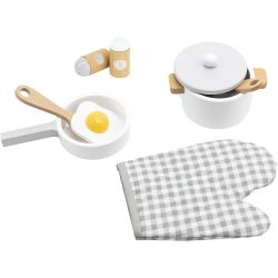VIGA wooden saucepan set