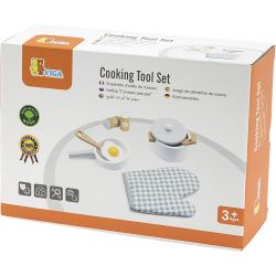 VIGA wooden saucepan set